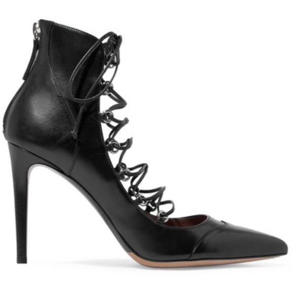 TABITHA SIMMONS YANA LACE-UP LEATHER PUMPS - Picture 2 of 5